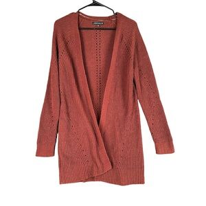 Love‎ Ellie NWOT Women’s S Small Rust Orange Open Cardigan Boho Hippie Fa…